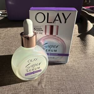 OLAY Super Serum Night Repair 5-in-1 Face Serum 30 ml/1 fl oz *** NEW IN BOX ***